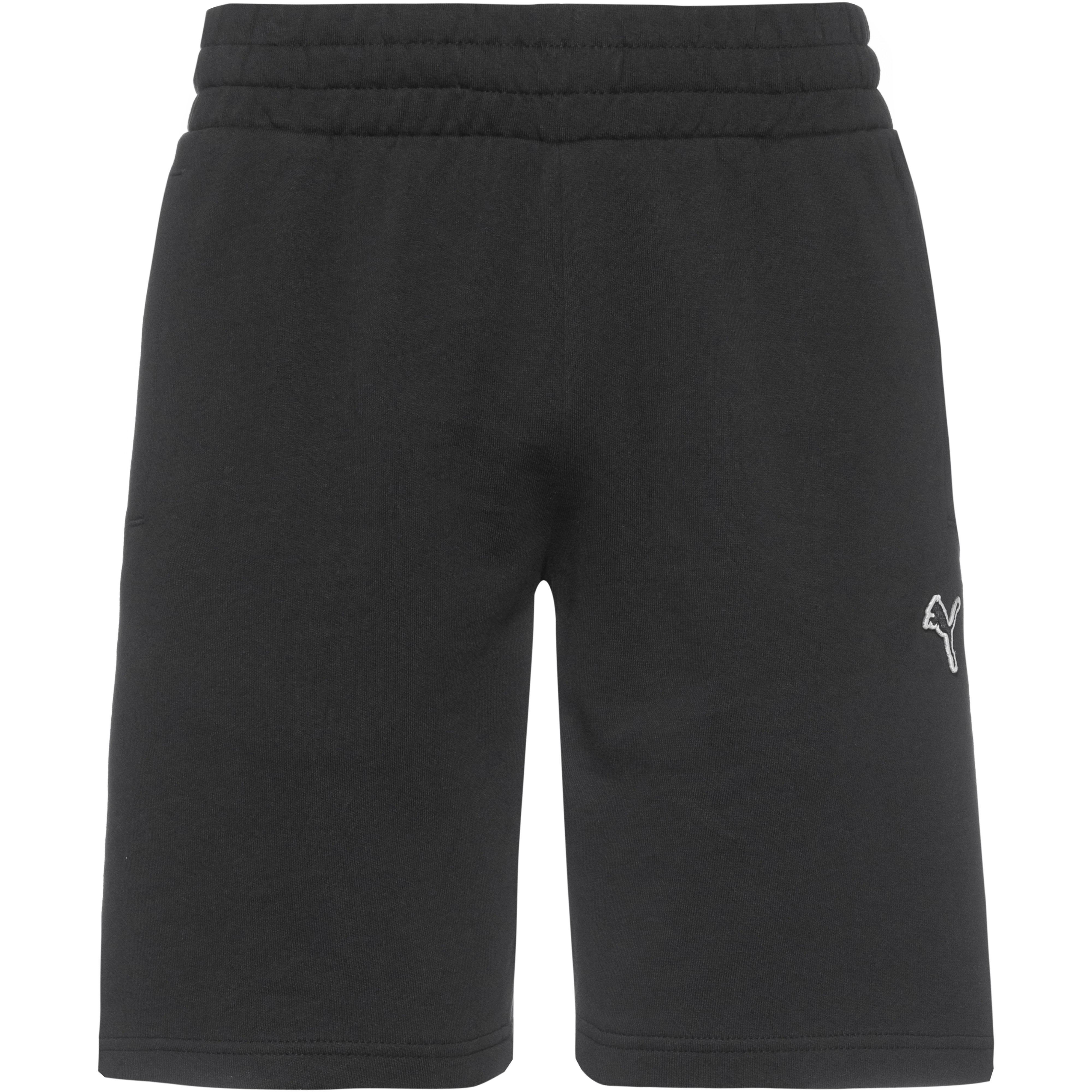 Black puma shorts online