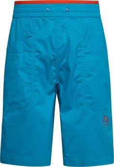 La Sportiva Bleauser Kletterhose Herren tropic blue-cherry tomato