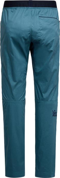 Rückansicht von La Sportiva Roots Kletterhose Herren hurricane-deep sea