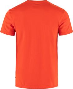 Rückansicht von FJÄLLRÄVEN 1960 Logo T-Shirt Herren flame orange