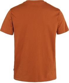 Rückansicht von FJÄLLRÄVEN Logo T-Shirt Damen terracotta brown