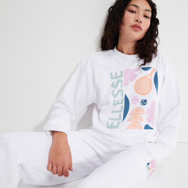 Ellesse Ellesse Rosiello Sweatshirt Damen - white - 4 | SportScheck