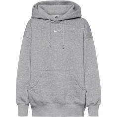 Nike Phoenix Hoodie Damen dk grey heather-sail