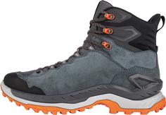 Rückansicht von Lowa GTX INNOVO MID Wanderschuhe Herren rauchgrün-flame