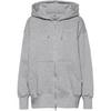 Nike Phoenix Kapuzenjacke Damen - dk grey heather-sail