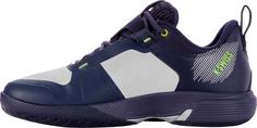 Rückansicht von K-Swiss ULTRASHOT TEAM Tennisschuhe Herren peacoat-gray violet-lime green