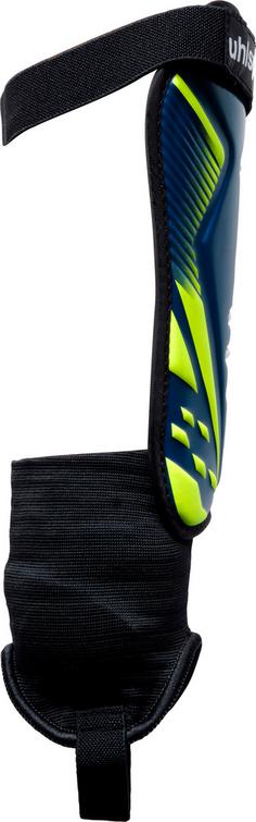 Rückansicht von Uhlsport Tibia Plate Pro Schienbeinschoner navy-fluo yellow