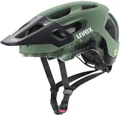 Uvex react MIPS Fahrradhelm moss green-black matt