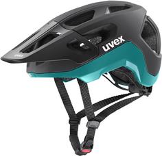 Uvex react Fahrradhelm black-teal matt