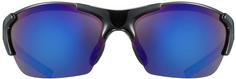 Rückansicht von Uvex blaze III set Sportbrille black blue