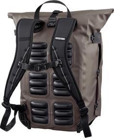Rückansicht von ORTLIEB VARIO PS QUICK-LOCK 2.1 Fahrradrucksack dark sand