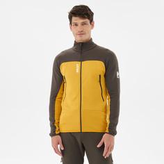 Rückansicht von Millet FUSION GRID Fleecejacke Herren safran-deep jungle