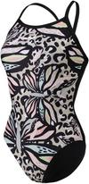 Arena Butterflies Badeanzug Damen - black-black multi