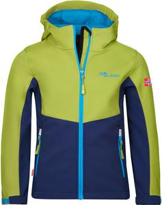 Trollkids Kristiansand Softshelljacke Kinder kiwi-mystic blue