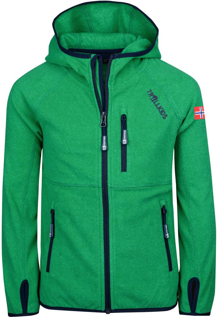 Trollkids Trollkids Sandefjord Fleecejacke Kinder - pepper green-navy - 0 | SportScheck