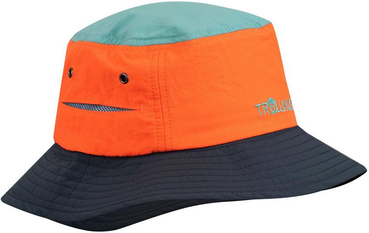 Trollkids Trollkids Trollfjord Hut Kinder - glow orange-dusky turquoise-dark navy - 0 | SportScheck