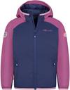 Trollkids Halsafjord Funktionsjacke Kinder - violet blue-mallow pink-wild rose