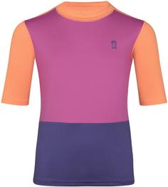 Trollkids Balestrand UV-Shirt Kinder mallow pink-papaya-violet blue