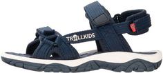 Rückansicht von Trollkids Oslofjord Outdoorsandalen Kinder navy