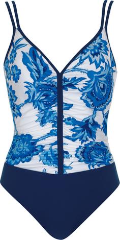 Sunflair Badeanzug Damen blau-weiß