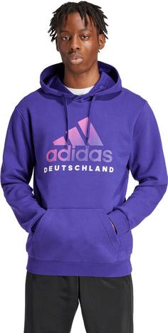 Rückansicht von adidas DFB EM24 Hoodie Herren collegiate purple