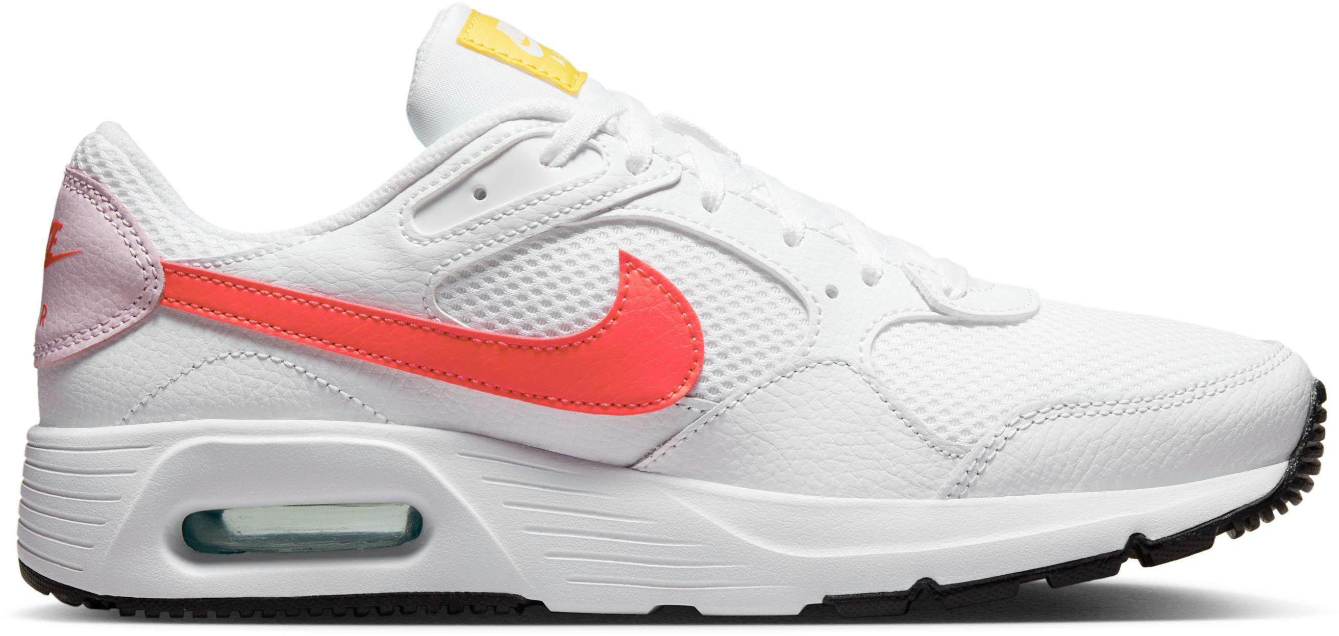 Nike Air Max SC Sneaker Damen white bright crimson pink foam im Online Shop von SportScheck kaufen