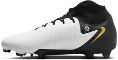 Rückansicht von Nike PHANTOM LUNA II ACADEMY FG-MG Fußballschuhe Herren white-black-mtlc gold coin