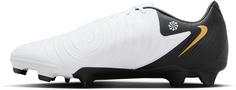 Rückansicht von Nike PHANTOM GX II ACADEMY FG-MG Fußballschuhe Herren white-black-mtlc gold coin