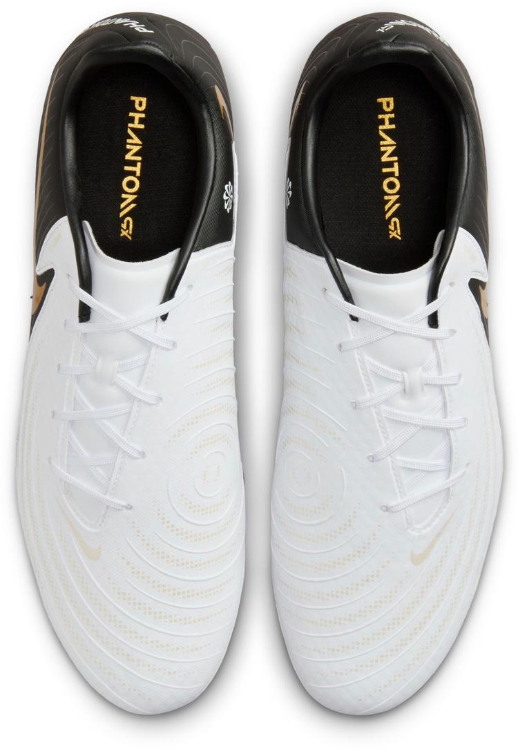Nike Nike PHANTOM GX II ACADEMY FG-MG Fu&szlig;ballschuhe Herren - white-black-mtlc gold coin - 0 | SportScheck
