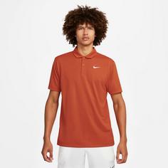 Rückansicht von Nike Court Tennis Polo Herren rust factor-white