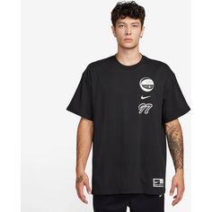 Rückansicht von Nike M90 T-Shirt Herren black