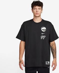 Rückansicht von Nike M90 T-Shirt Herren black
