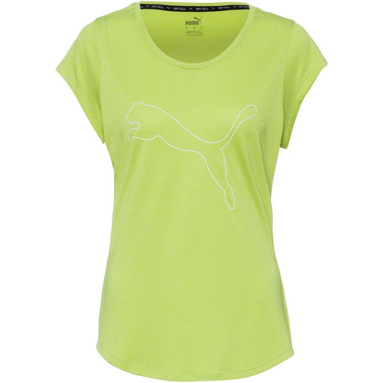 PUMA PUMA PERFORMANCE HEATHER CAT Funktionsshirt Damen - lime pow heather - 0 | SportScheck