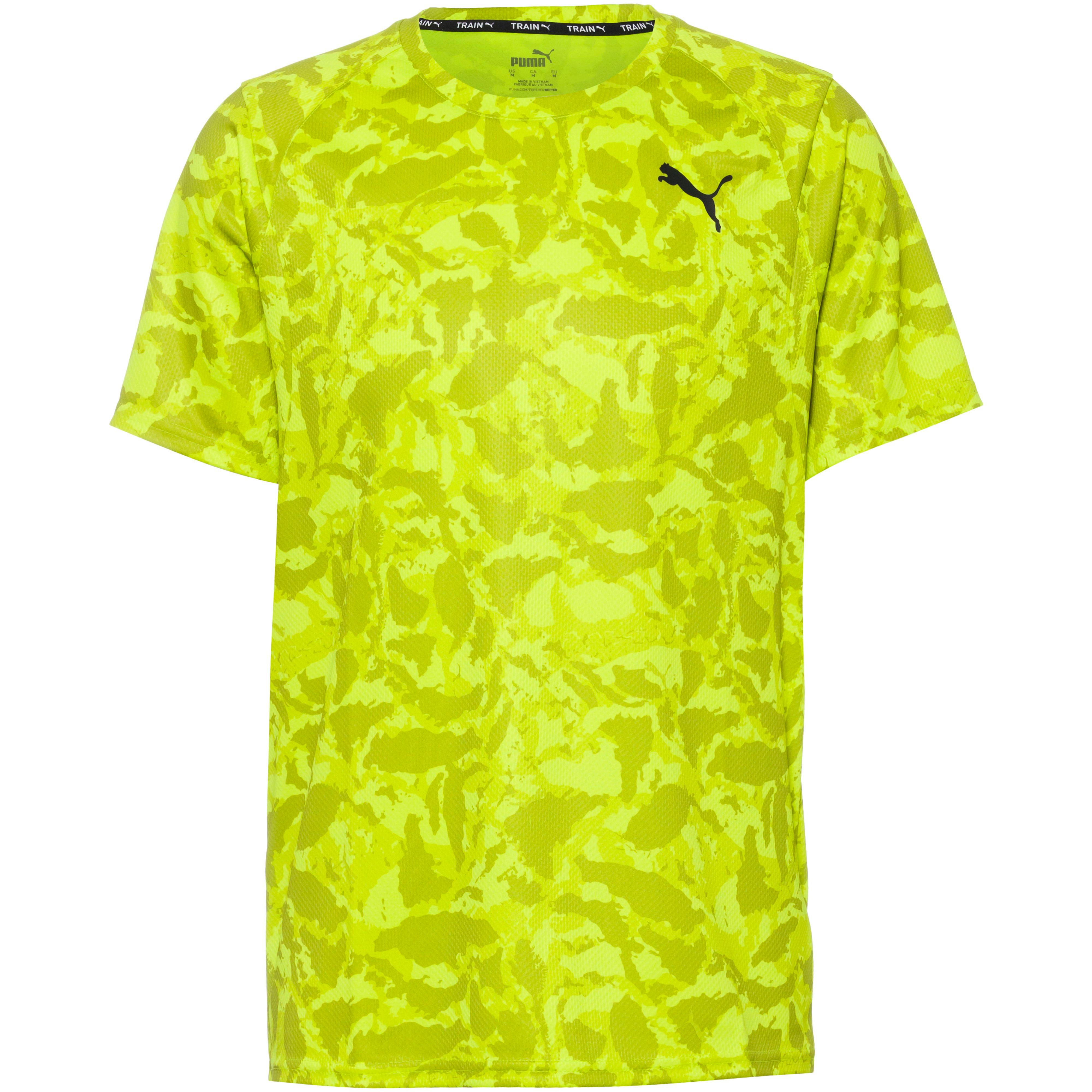 PUMA FIT Ultrabreathe Funktionsshirt Herren - lime pow-q1 print