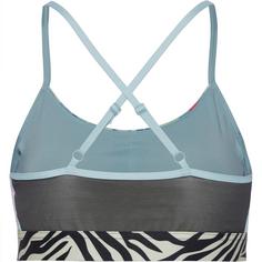 Rückansicht von PUMA MOVE ANIMAL REMIX Sport-BH Damen turquoise surf-zen blue