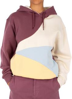 Rückansicht von iriedaily Iriecolore Hoodie Damen plum