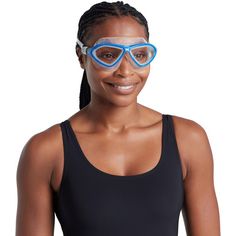 Rückansicht von ZOGGS Horizon Flex Mask Schwimmbrille clear blue-clear