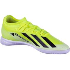 Rückansicht von adidas X CRAZYFAST LEAGUE IN Fußballschuhe Herren team solar yellow-core black-ftwr white