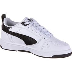 Rückansicht von PUMA Rebound V6 Sneaker Kinder puma white-puma black-puma black