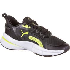 Rückansicht von PUMA PWRFrame TR 3 Fitnessschuhe Damen puma black-lime pow-puma white