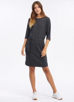 Rückansicht von Ragwear Shimy Jerseykleid Damen dark grey