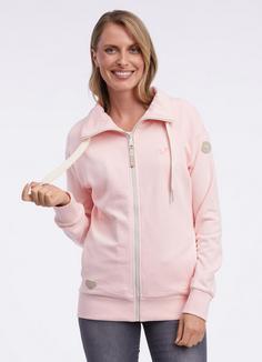 Rückansicht von Ragwear Shocky Sweatjacke Damen light pink