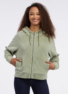 Rückansicht von Ragwear Corduly Kapuzenjacke Damen olive