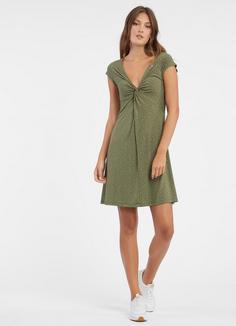 Rückansicht von Ragwear Comfrey Jerseykleid Damen olive