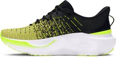 Rückansicht von Under Armour INFINITE ELITE Laufschuhe Damen black-sonic yellow-high vis yellow