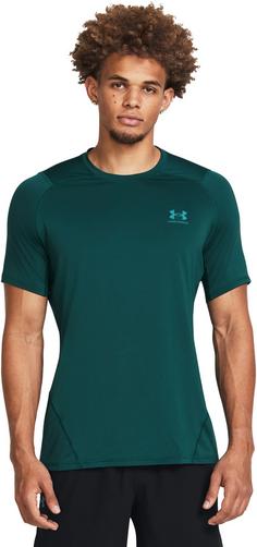 Rückansicht von Under Armour Heatgear Graphic Funktionsshirt Herren hydro teal-circuit teal