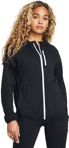 Rückansicht von Under Armour PHANTOM Laufjacke Damen black-white-white