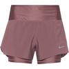 Nike SWIFT DF Laufshorts Damen - smokey mauve-reflective silv