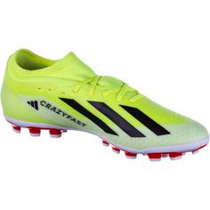 Rückansicht von adidas X CRAZYFAST LEAGUE AG 2G/3G Fußballschuhe Herren yellow-black-white