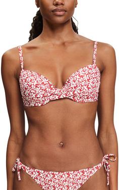 Rückansicht von ESPRIT Calusa Beach Bikini Oberteil Damen dark red